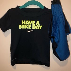 Nike shirt and short set